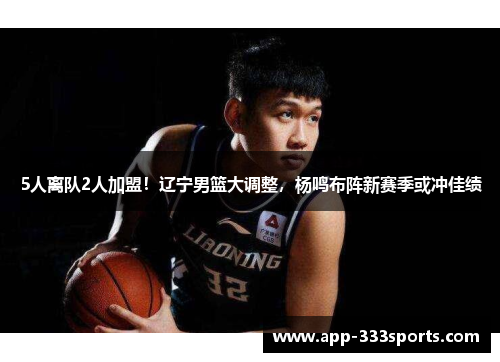 5人离队2人加盟!辽宁男篮大调整,杨鸣布阵新赛季或冲佳绩 5人离队2人加盟!辽宁男篮大调整,杨鸣布阵新赛季或冲佳绩